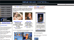 Desktop Screenshot of legendaryfitness.com